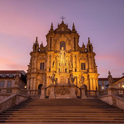 Sunset at Escadas Monumentais Coimbra
