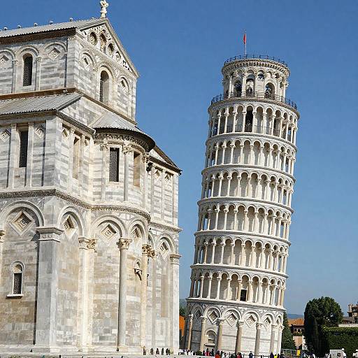 Beautiful View of the Leaning Tower of Pisa