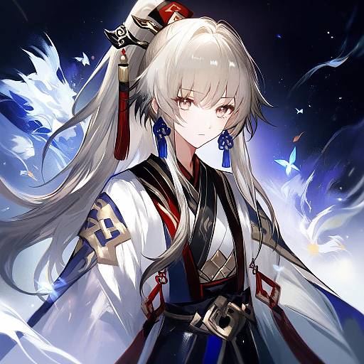 Illustration of Archer (fate/samurai remnant), fate/samurai remnant in the style of Juexing (moemoe3345)