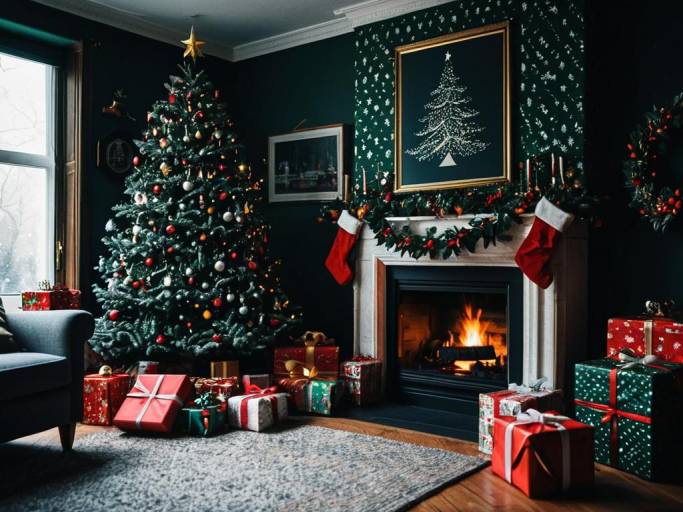 Sinister Holiday Wallpaper Design