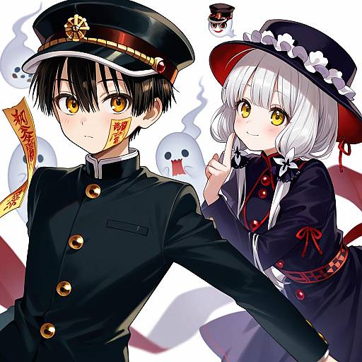 Illustration of Hanako (jibaku shounen hanako-kun), jibaku shounen hanako-kun in the style of Nima (niru54)