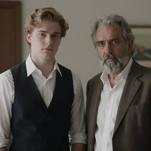 Portrait of Two Men in Contrast