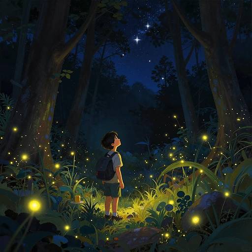 Leo Discovering Firefly Forest Clearing