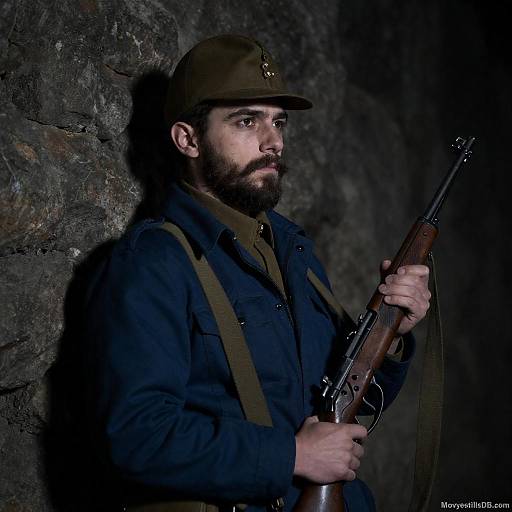 Moody Portrait of a Bearded Man