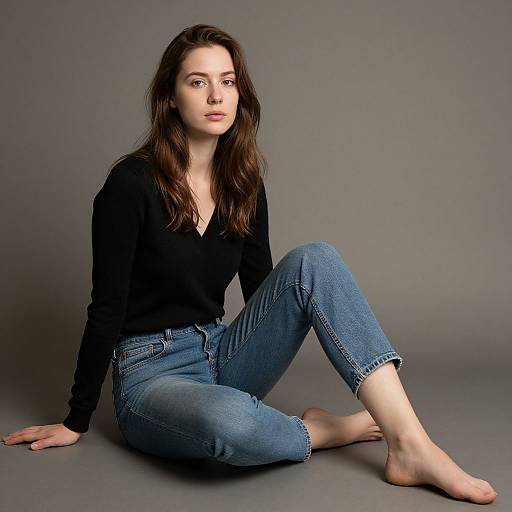 Elegant Seated Woman Portrait