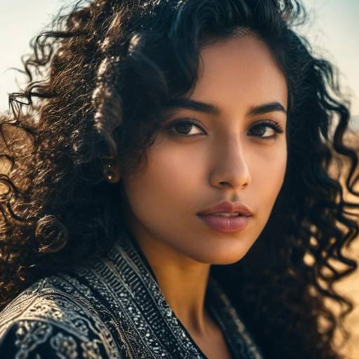 Elegant Arab Woman in a Serene Oasis