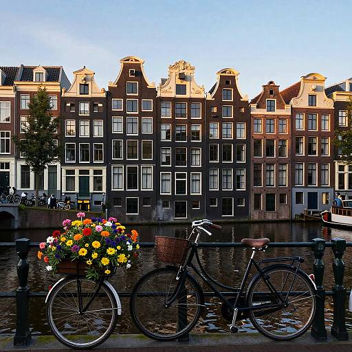 Cinematic Dawn at Amsterdam Canal