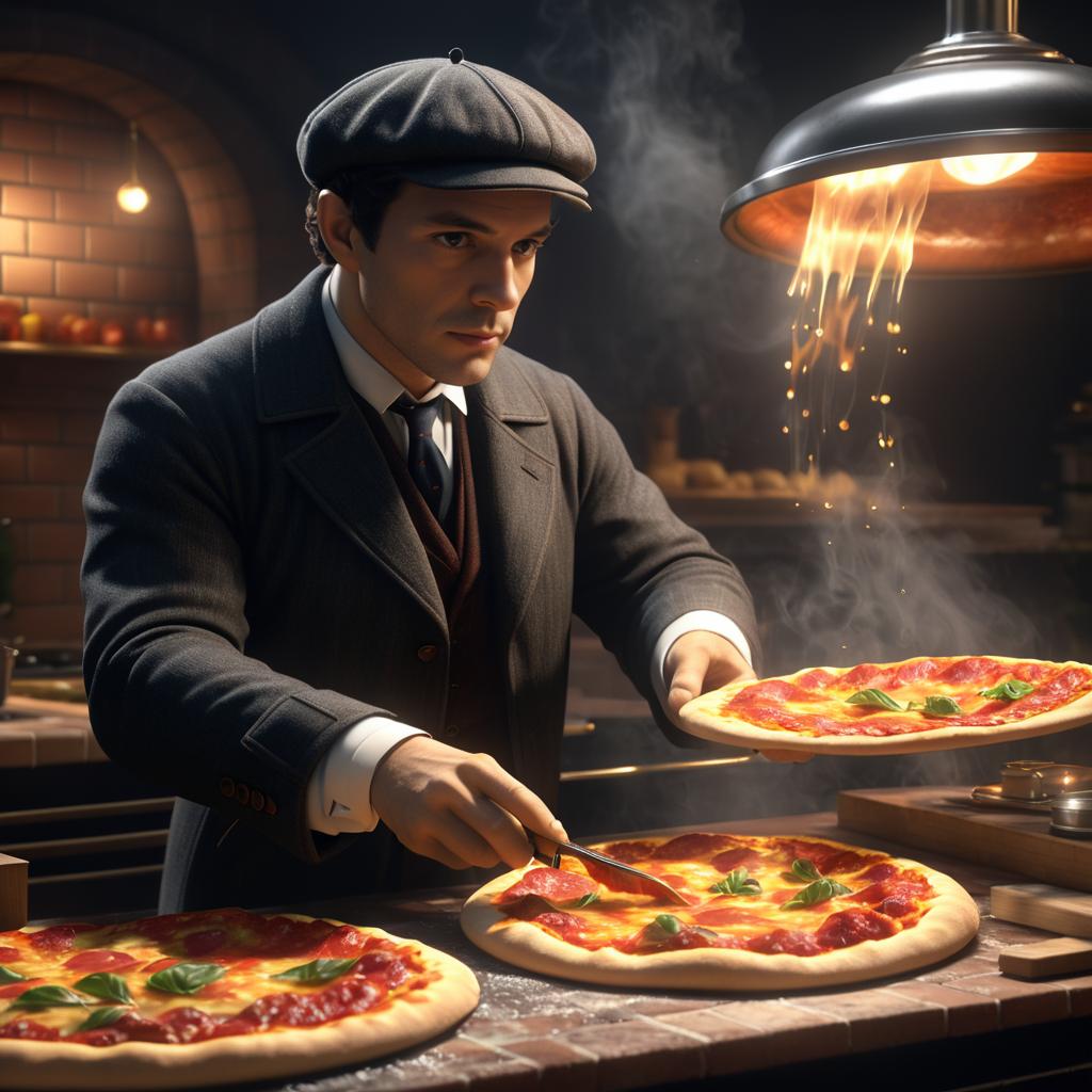 Sherlock Holmes Crafting the Perfect Pizza