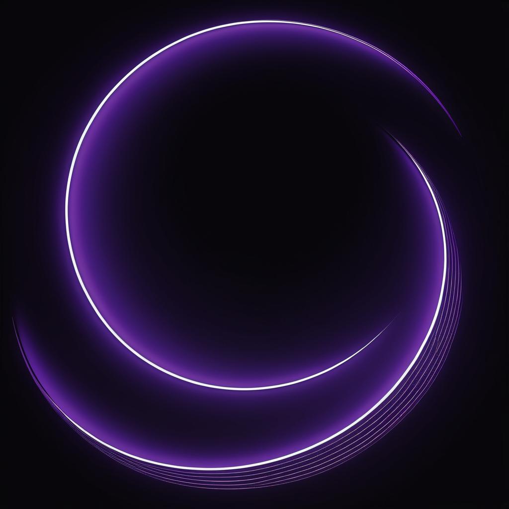 Elegant Purple Crescent Light Design