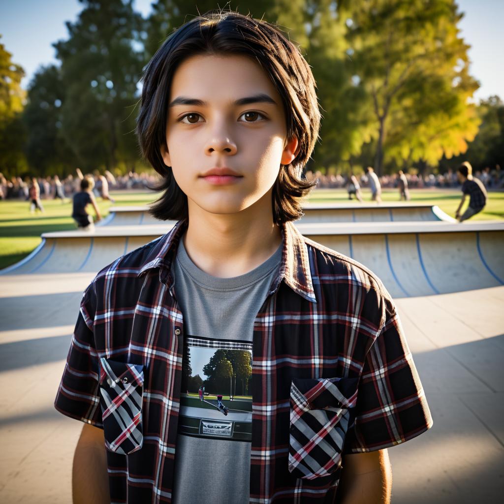 Teen Boy at Epic Skateboard Competition