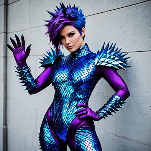 Iridescent Krystalak Fantasy Cosplay Costume