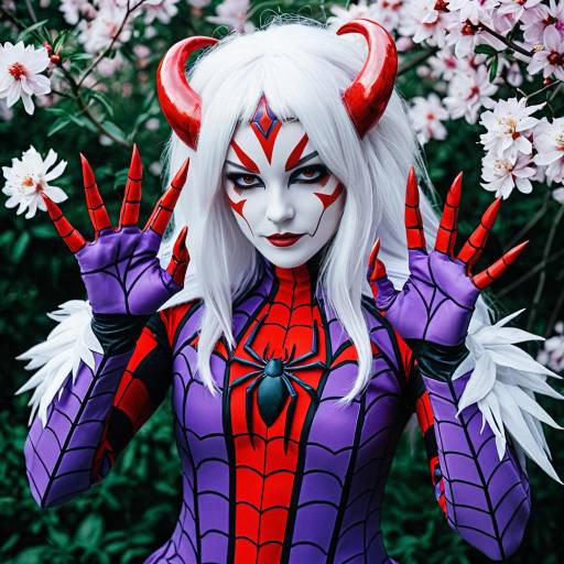 Arukenimon Cosplay: Spider Humanoid Design