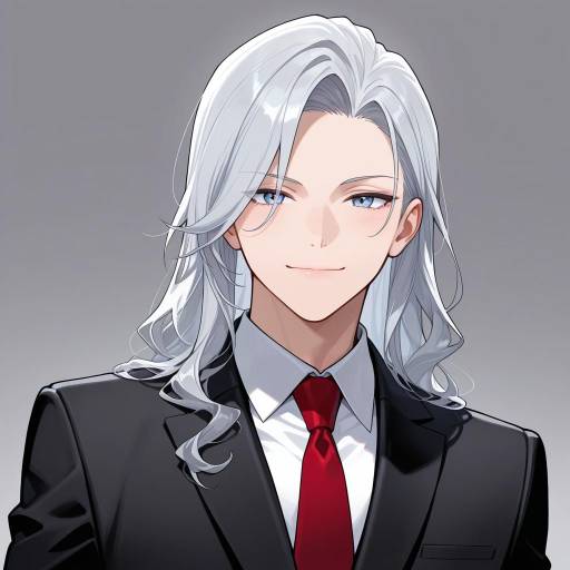 Charming Young Man in Formal Attire Charming Young Man in Formal Attire
