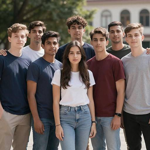 Group of Friends Enjoying Outdoor Sunlight