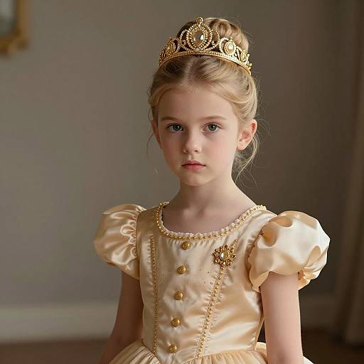 Elegant Cinderella Portrait of a Young Girl