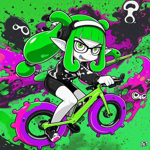 Illustration of Agent 3 (splatoon), splatoon (series) in the style of Tsune (tune)