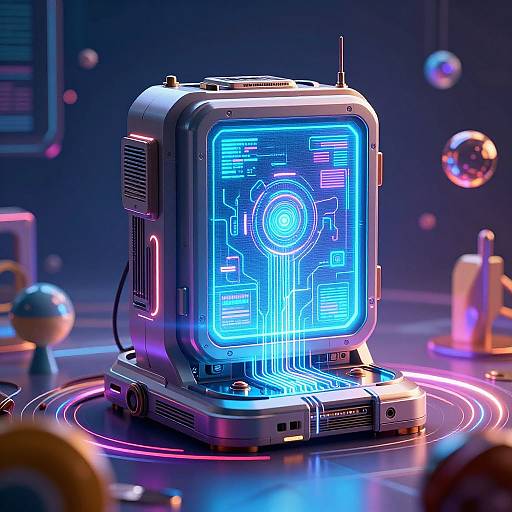 Futuristic AI Generator Concept Art