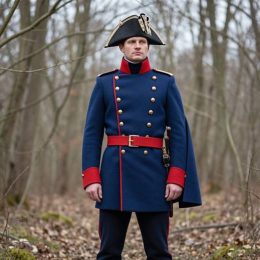 19th Century Military Uniform in Forest