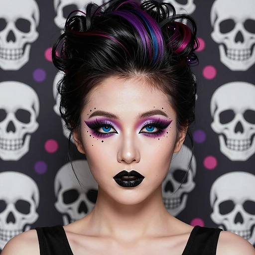 Bold Graphic Portrait of a Woman