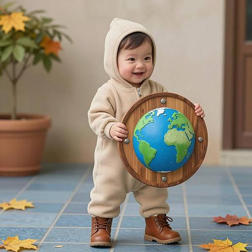 Charming Toddler Warrior Costume Photo