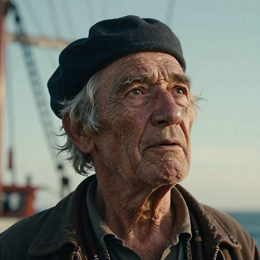 Hyper-Realistic Portrait of Aged Sailor