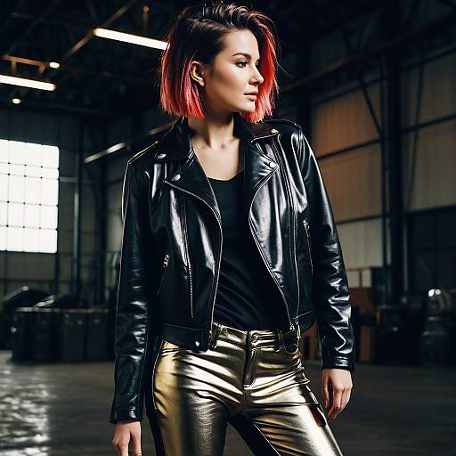 Color-Blocked Hairstyle Fashion Editorial Shoot