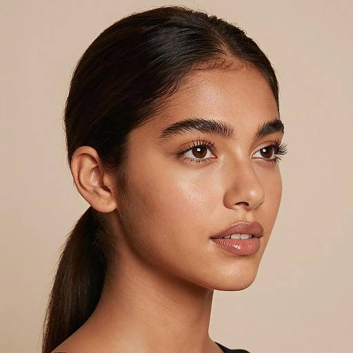 Close-Up Portrait of a Young Woman