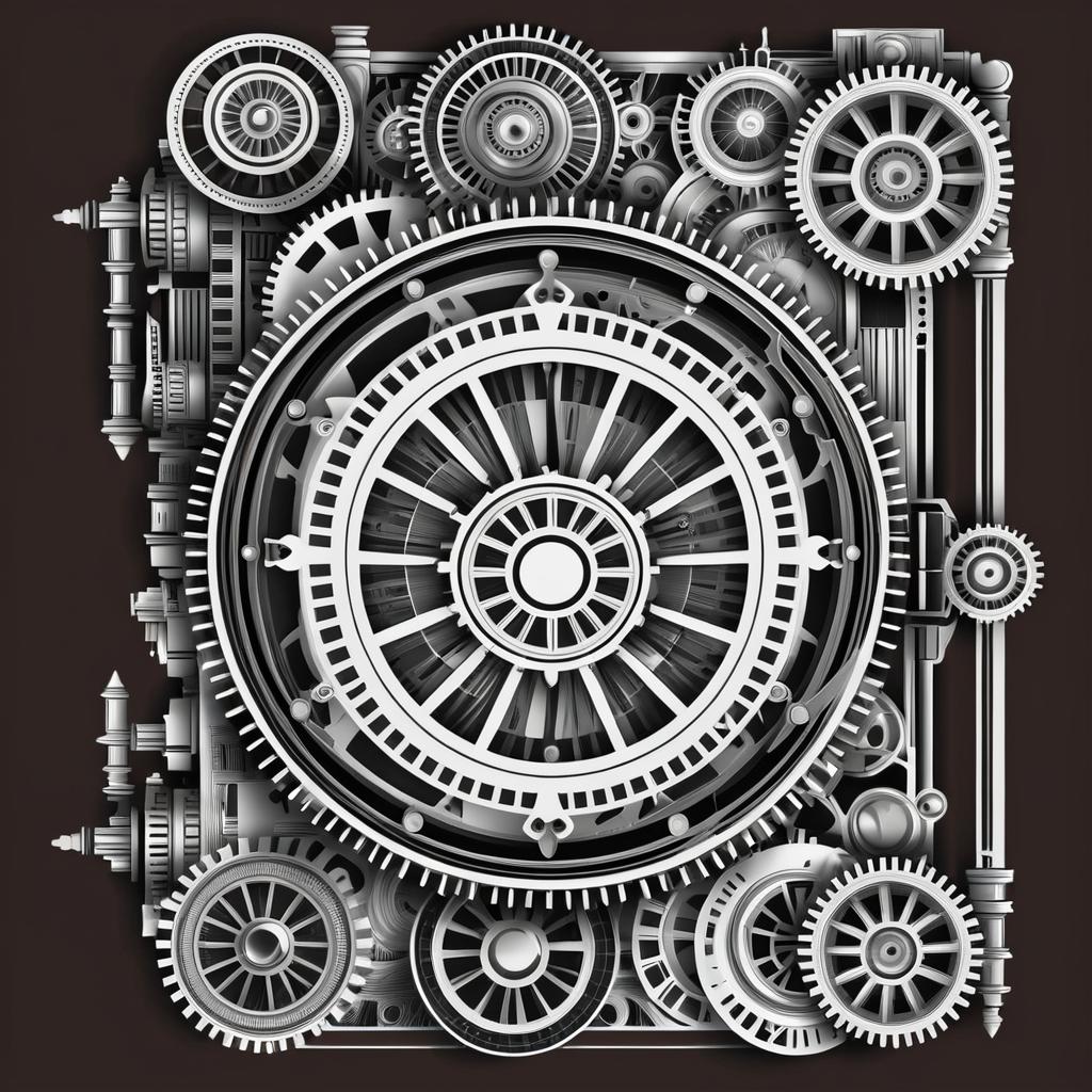 Steampunk Vector Design for Notebooks