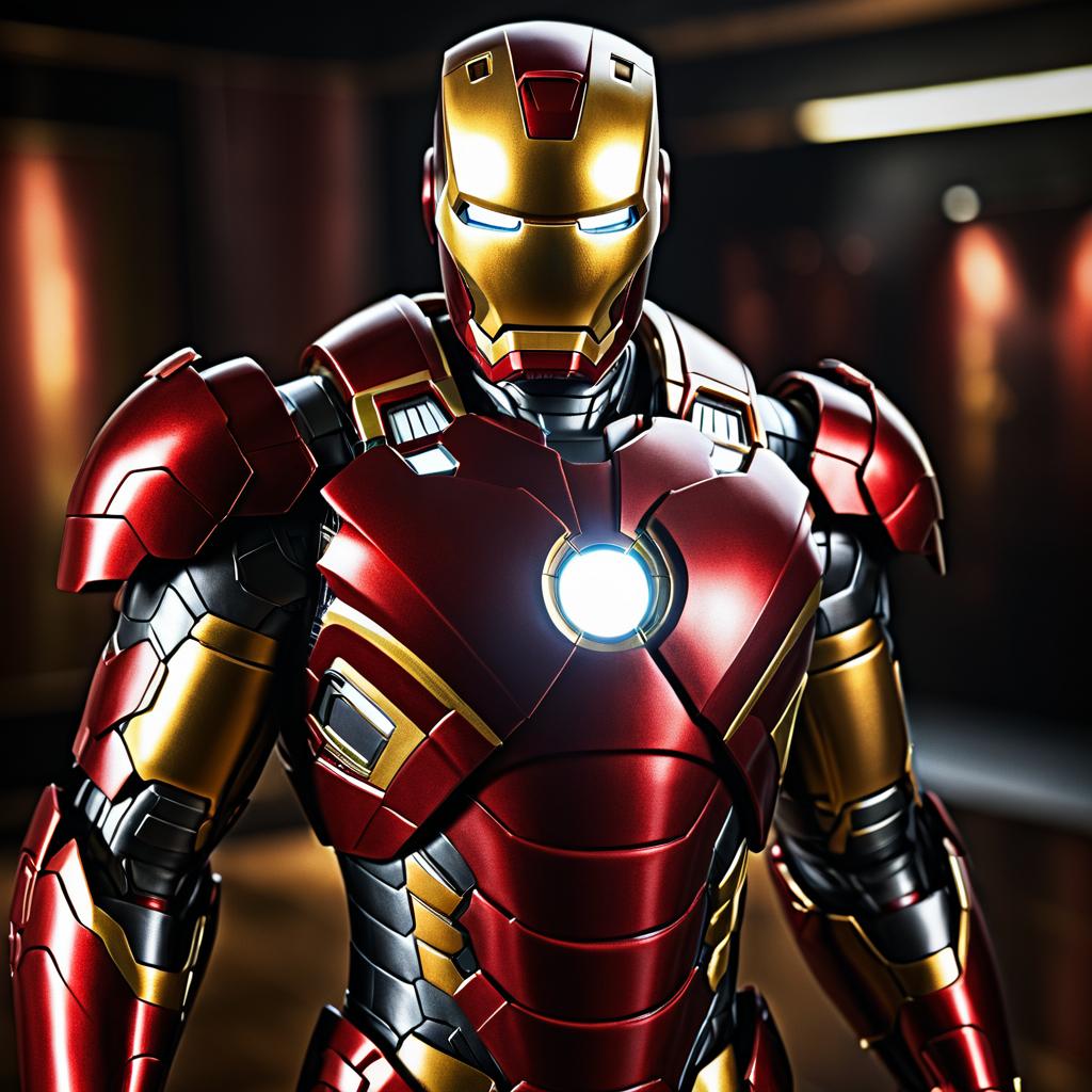 Photorealistic Iron Man on Fujifilm