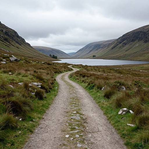 Serene Highland Path Through Nature
