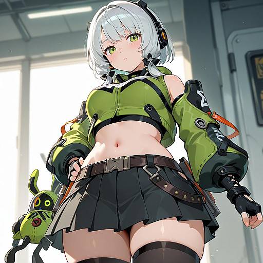 Illustration of Anby demara, zenless zone zero in the style of Annin musou