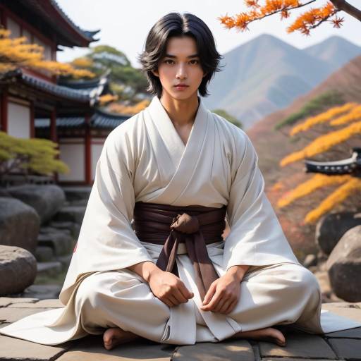 Serene Monk in Shao Lin Kimono Serene Monk in Shao Lin Kimono