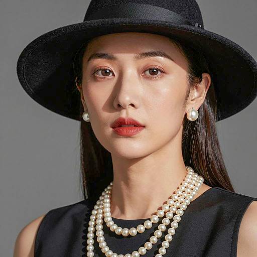 Elegant Portrait of an Asian Woman