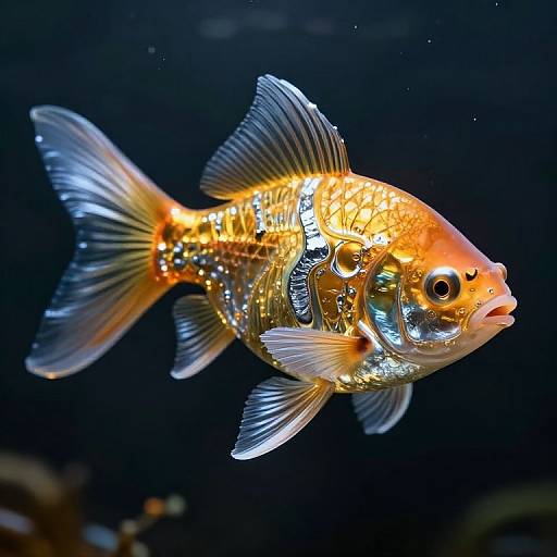 3D Glass Fish with Liquid Light