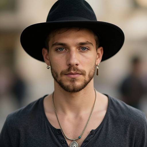 Bohemian Style Man Portrait