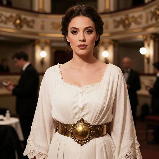 Soprano Cinching Dress in Baroque Backstage