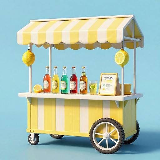 Floating Nostalgic Lemonade Stand