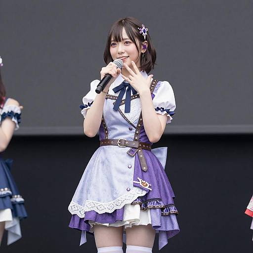 High-Quality Idol Girl on Stage