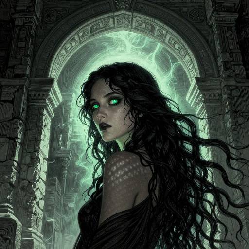 Enigmatic Jade-Eyed Guardian