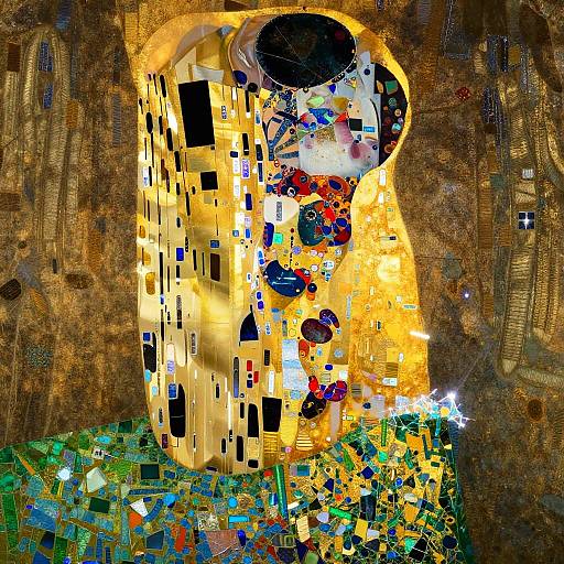 Liquid Chrome and Gold Mountain Forest