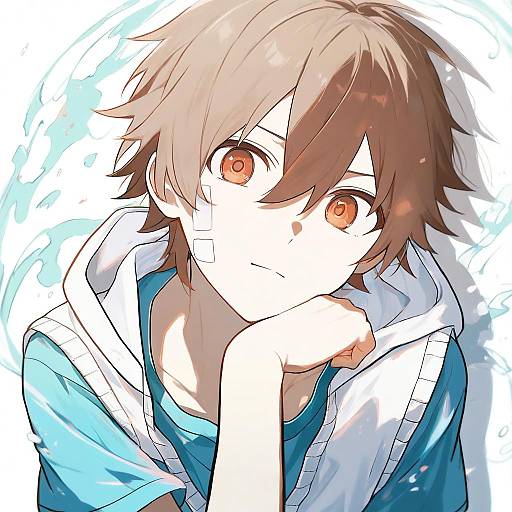 Illustration of Amamiya hibiya, kagerou project in the style of Hhh (wave)
