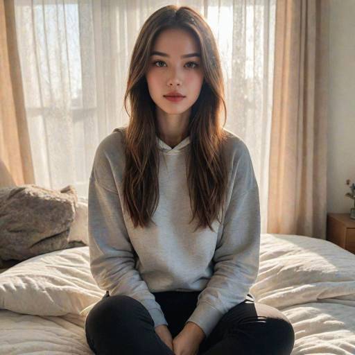 Cozy Afternoon Portrait of a Young Woman Cozy Afternoon Portrait of a Young Woman