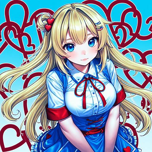 Illustration of Akai haato (1st costume), hololive in the style of Kino (m6t2a)