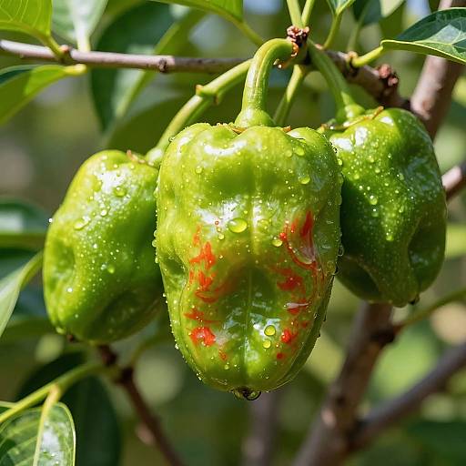 Photorealistic Limes Shaped as Carolina Reaper