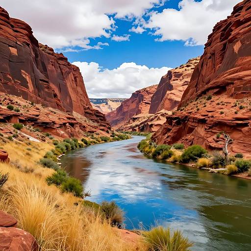 Vibrant Colorado River Landscape