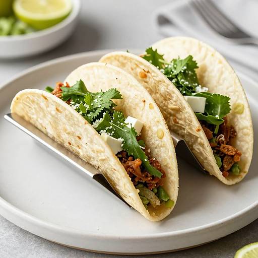Fresh Healthy Green Breakfast Tacos