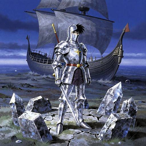 Ethereal Crystal Knight by Amano