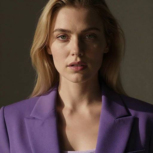 Striking Portrait of a Blonde Woman