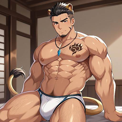 Illustration of Alca (wakatanka4), gyee in the style of Harimoji