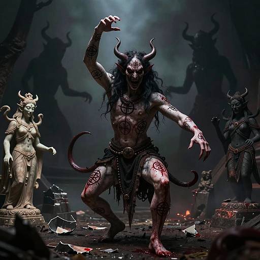 Chaos Cultist Demonic Ritual Scene